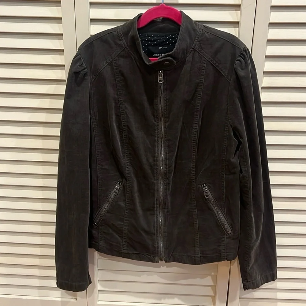 Lucky Brand Women’s Dark Olive Jacket Size xs - Picture 2 of 9